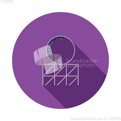 Image of Roller coaster loop icon