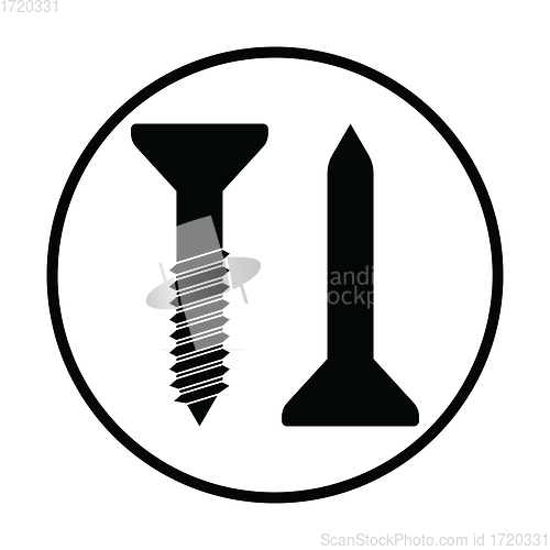 Image of Icon of screw and nail