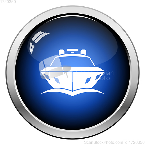 Image of Motor yacht icon front view