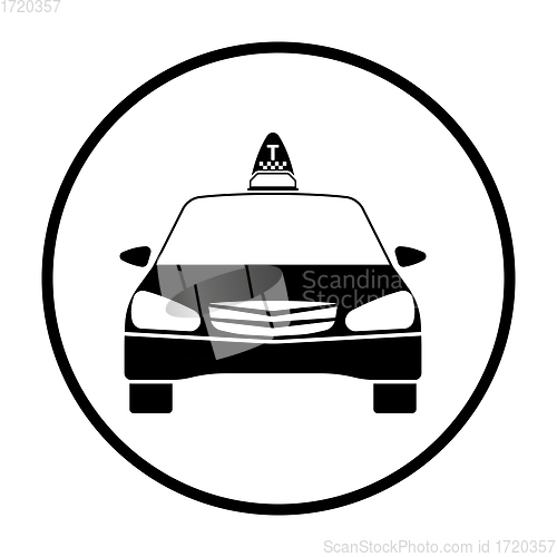 Image of Taxi  icon front view