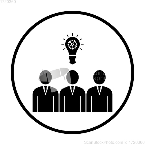 Image of Corporate Team Finding New Idea Icon