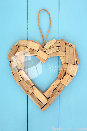 Image of Driftwood Heart Shaped Beautiful Rustic Wreath