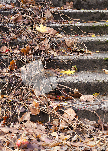 Image of old concrete staircase