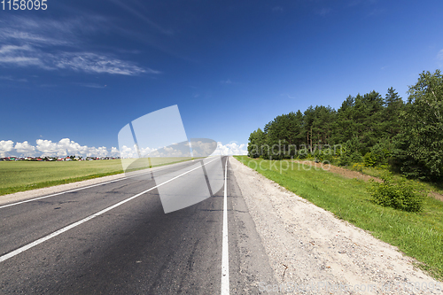 Image of simple asphalt road