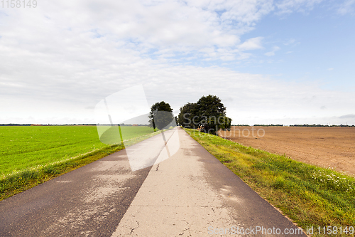 Image of old asphalt road