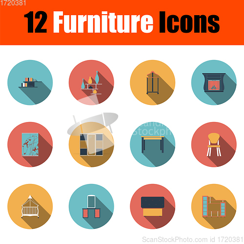 Image of Furniture Icon Set