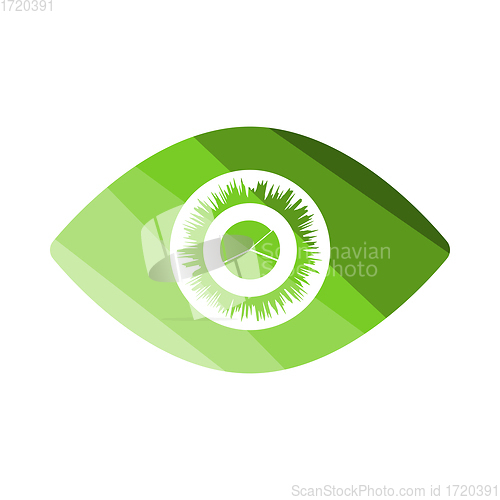 Image of Eye With Market Chart Inside Pupil Icon