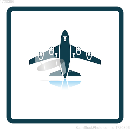 Image of Airplane takeoff icon front view