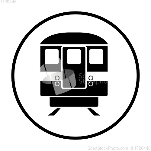 Image of Subway train icon front view