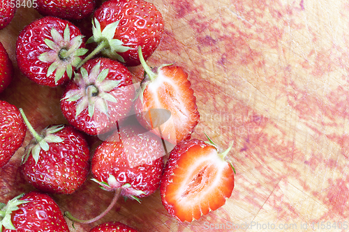 Image of cut strawberries