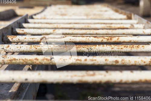 Image of rusty metal structure