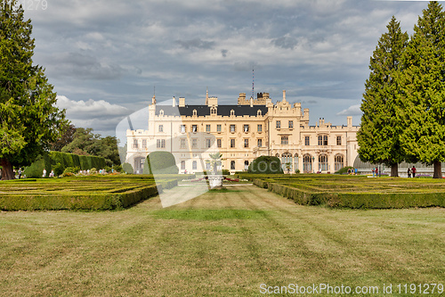 Image of State chateau Lednice in South Moravia, Czech Republic