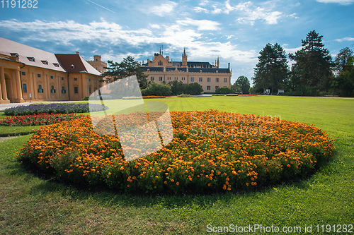 Image of State chateau Lednice in South Moravia, Czech Republic