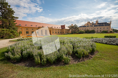 Image of State chateau Lednice in South Moravia, Czech Republic