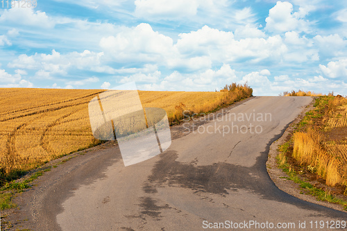 Image of Autumn road go like to heaven