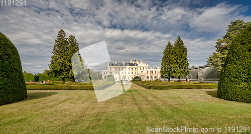 Image of State chateau Lednice in South Moravia, Czech Republic