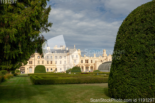 Image of State chateau Lednice in South Moravia, Czech Republic