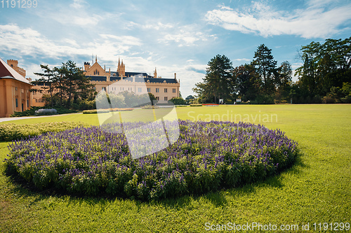 Image of State chateau Lednice in South Moravia, Czech Republic