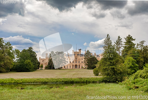 Image of State chateau Lednice in South Moravia, Czech Republic