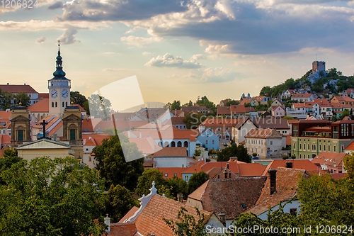 Image of Mikulov city and castle, Czech Republic