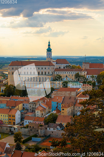 Image of Mikulov city and castle, Czech Republic