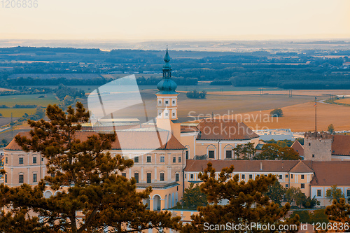 Image of Mikulov city and castle, Czech Republic