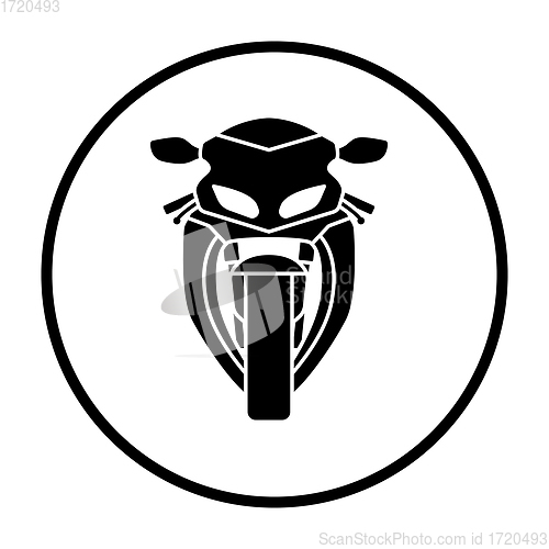 Image of Motorcycle icon front view