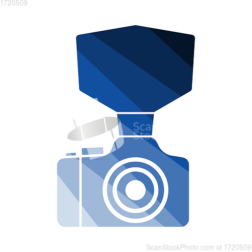 Image of Camera With Fashion Flash Icon