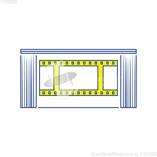 Image of Cinema theater auditorium icon