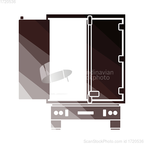 Image of Truck Trailer Rear View Icon