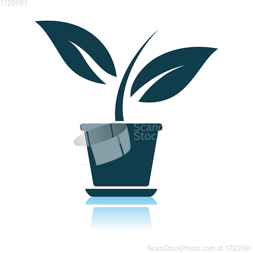 Image of Plant In Flower Pot Icon