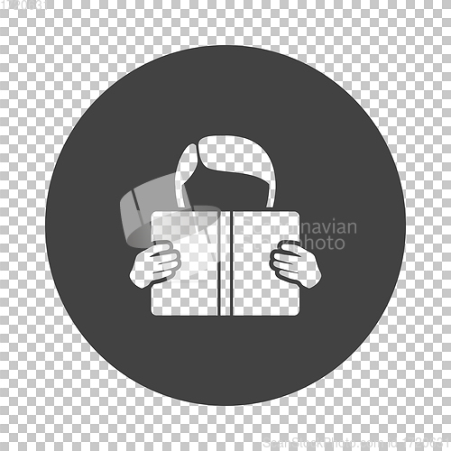 Image of Boy reading book icon