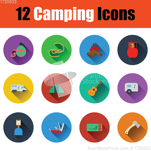 Image of Camping icon set