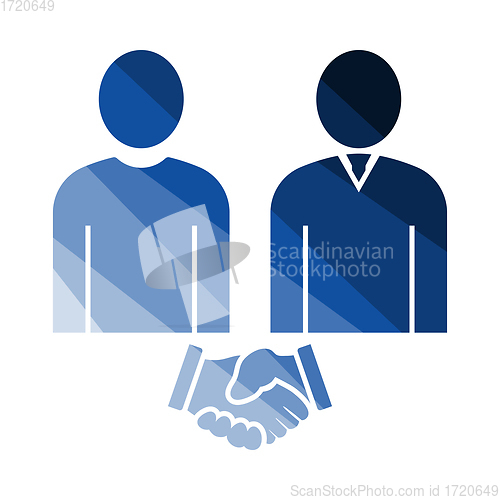 Image of Two Man Making Deal Icon