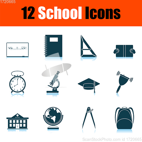 Image of School Icon Set