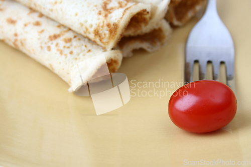 Image of Barbeque Chicken Pancakes