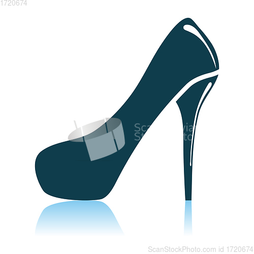 Image of Female Shoe With High Heel Icon