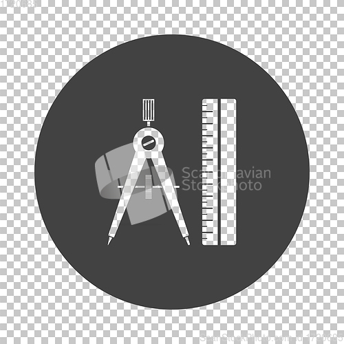 Image of Compasses and scale icon