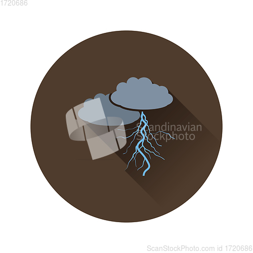 Image of Clouds and lightning icon