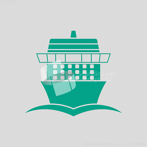 Image of Cruise Liner Icon Front View