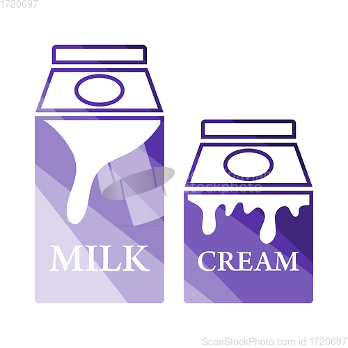 Image of Milk And Cream Container Icon