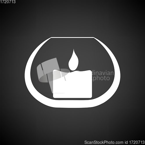 Image of Candle In Glass Icon