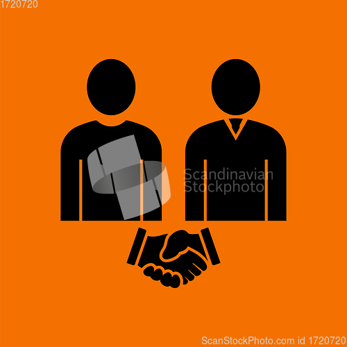 Image of Two Man Making Deal Icon