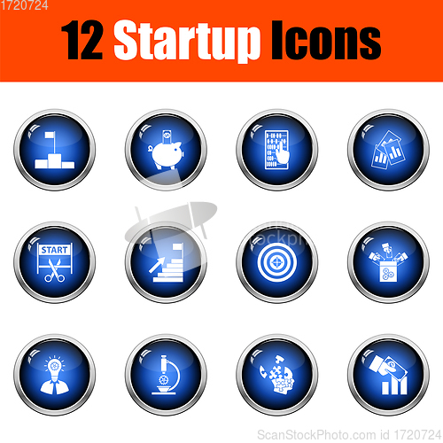 Image of Set of 12 Startup Icons