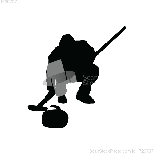 Image of Curling silhouette