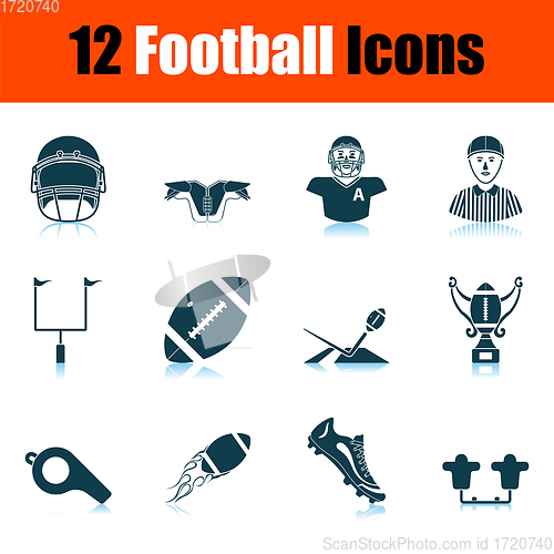 Image of Football Icon Set