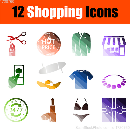 Image of Shopping Icon Set