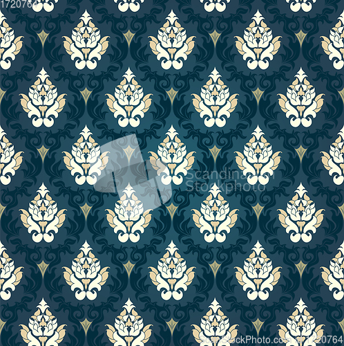 Image of Damask Seamless Pattern