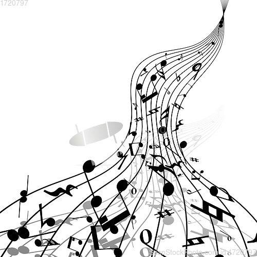 Image of Musical Notes Design