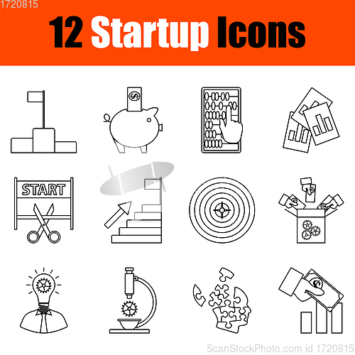 Image of Startup Icon Set